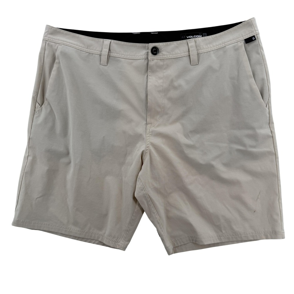 Volcom Shorts Mens 42 Khaki Frickin Cross Shred Static 20in Stretch A3212306 NWT